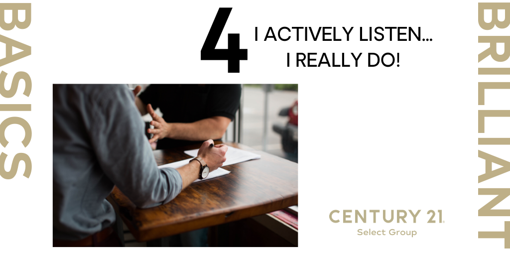 Brilliant Basics #4, I Actively Listen...I Really Do!