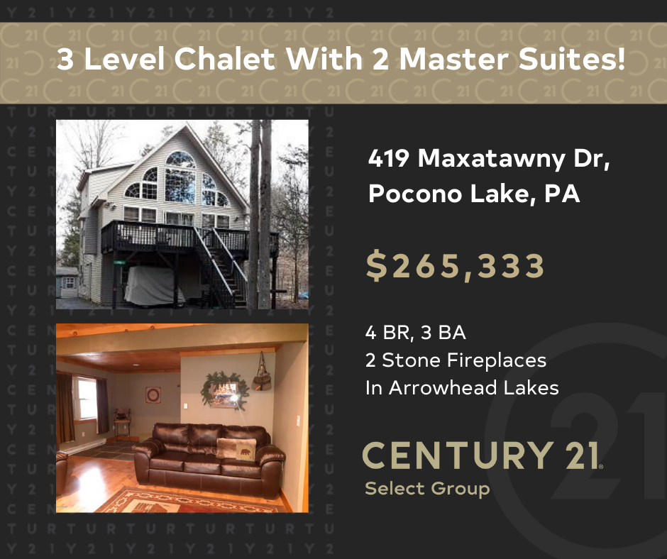 3 Level Chalet With 2 Master Suites!