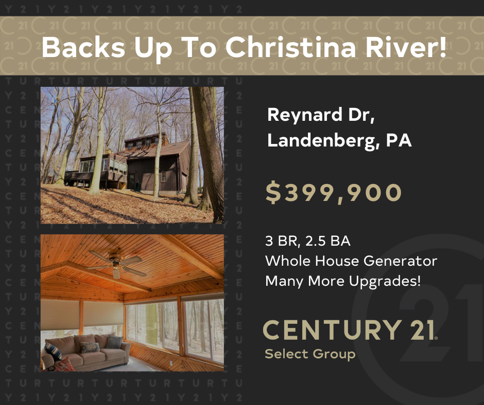 Backs Up To Christina River!