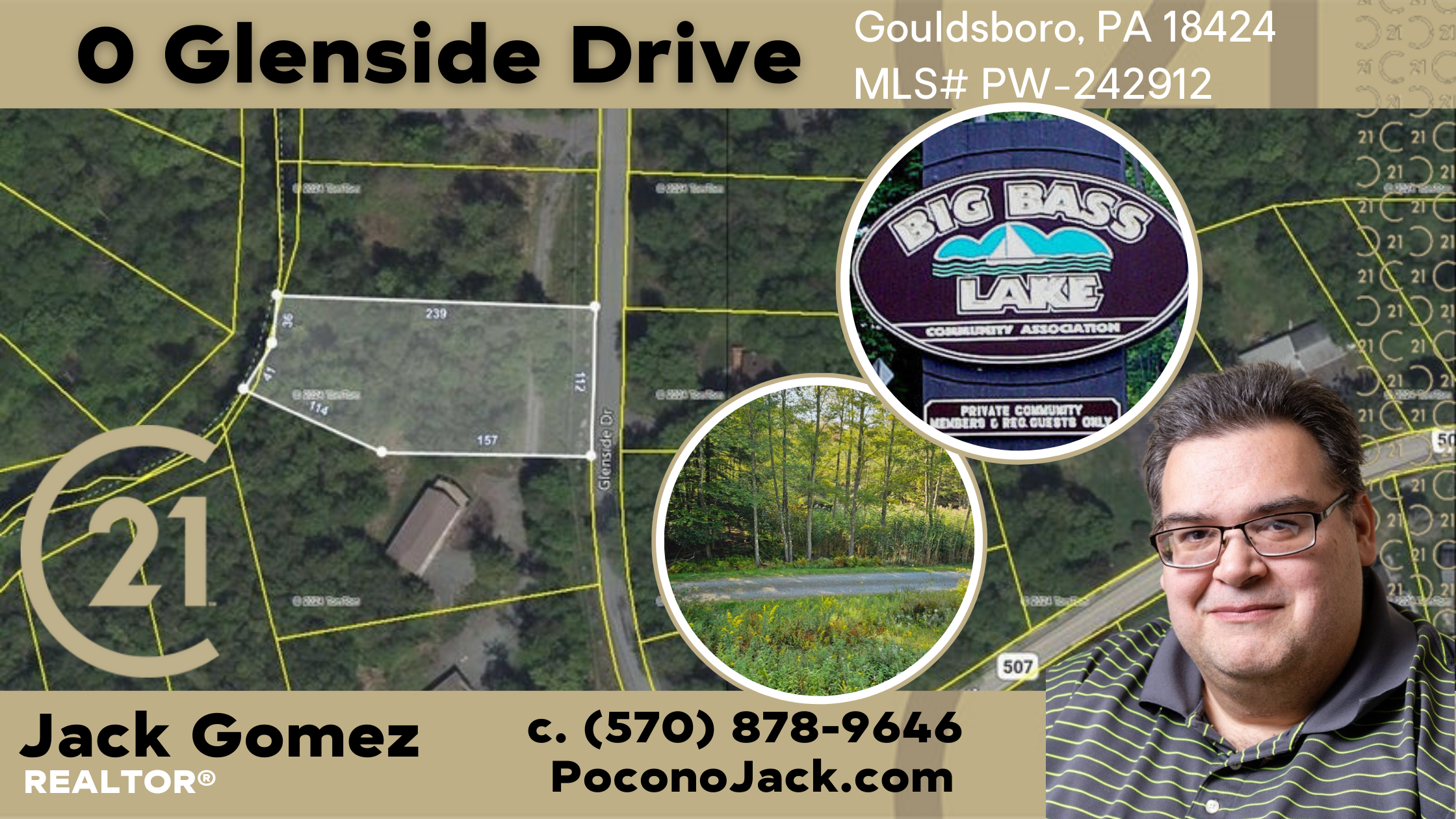 0 Glenside Drive: Big Bass Lake Building Lot