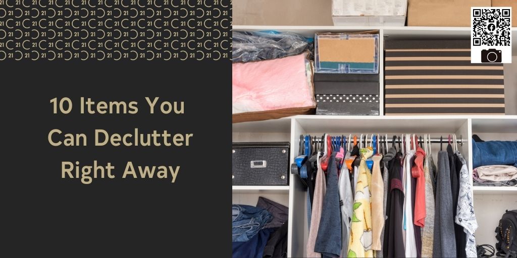 10 Items To Declutter Right Away