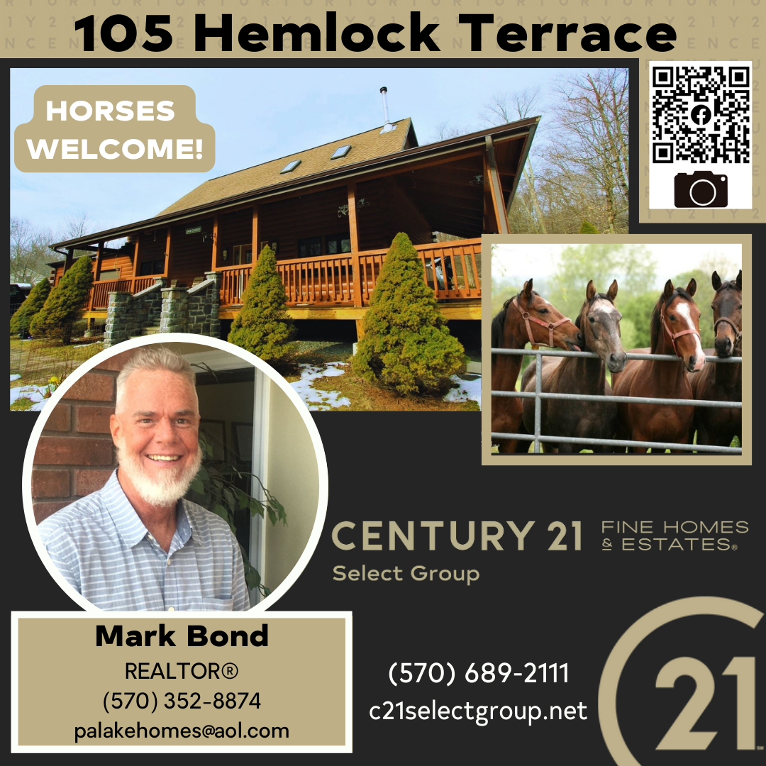 105 Hemlock Terrace: Authentic Log Home in Sugar Hill Estates