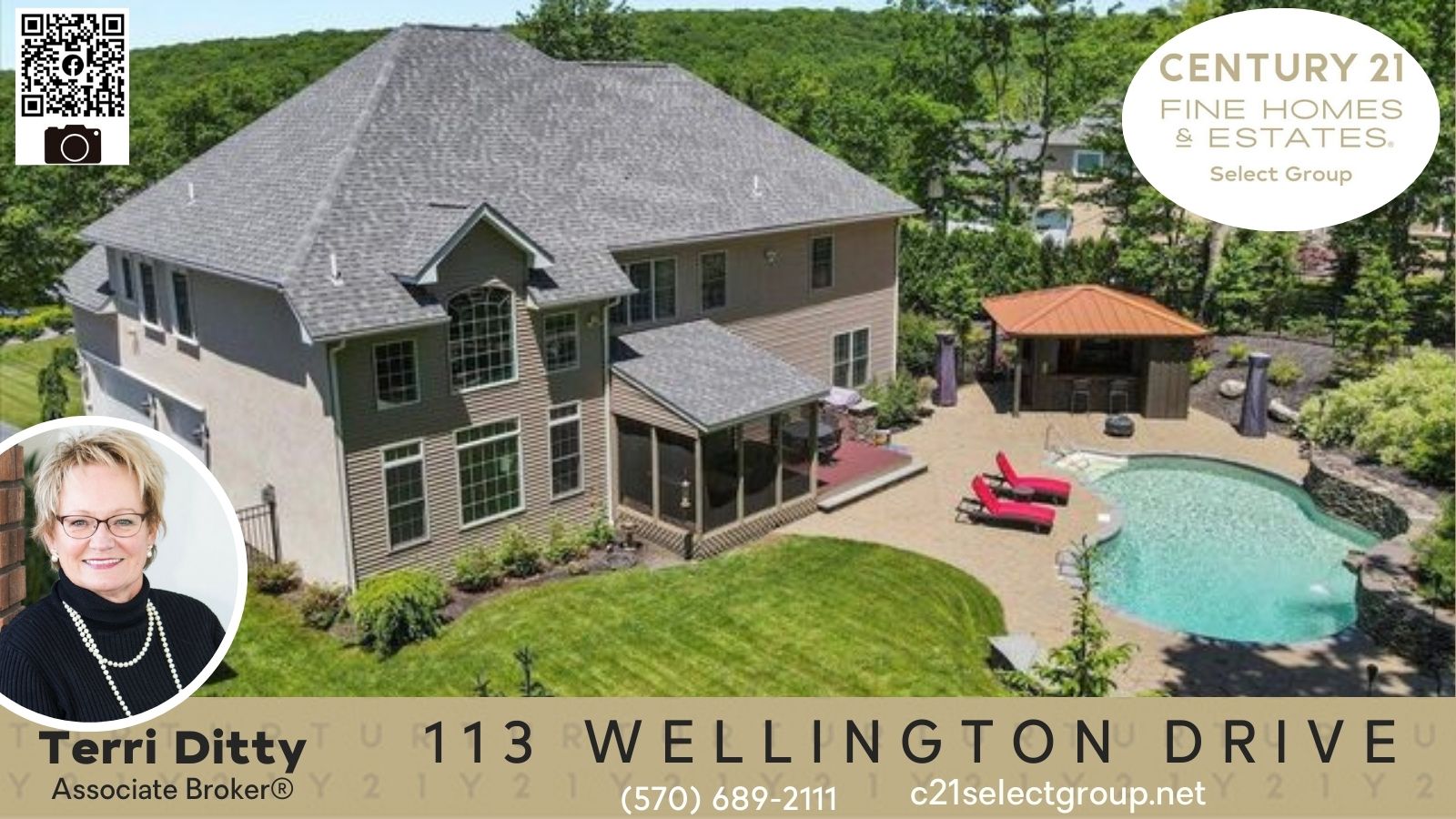113 Wellington Drive: Stately 5 Bedroom Home in Windsor Hill