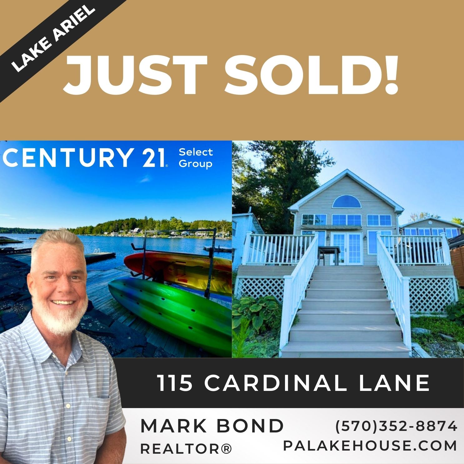 SOLD! 115 Cardinal Lane: Lake Ariel