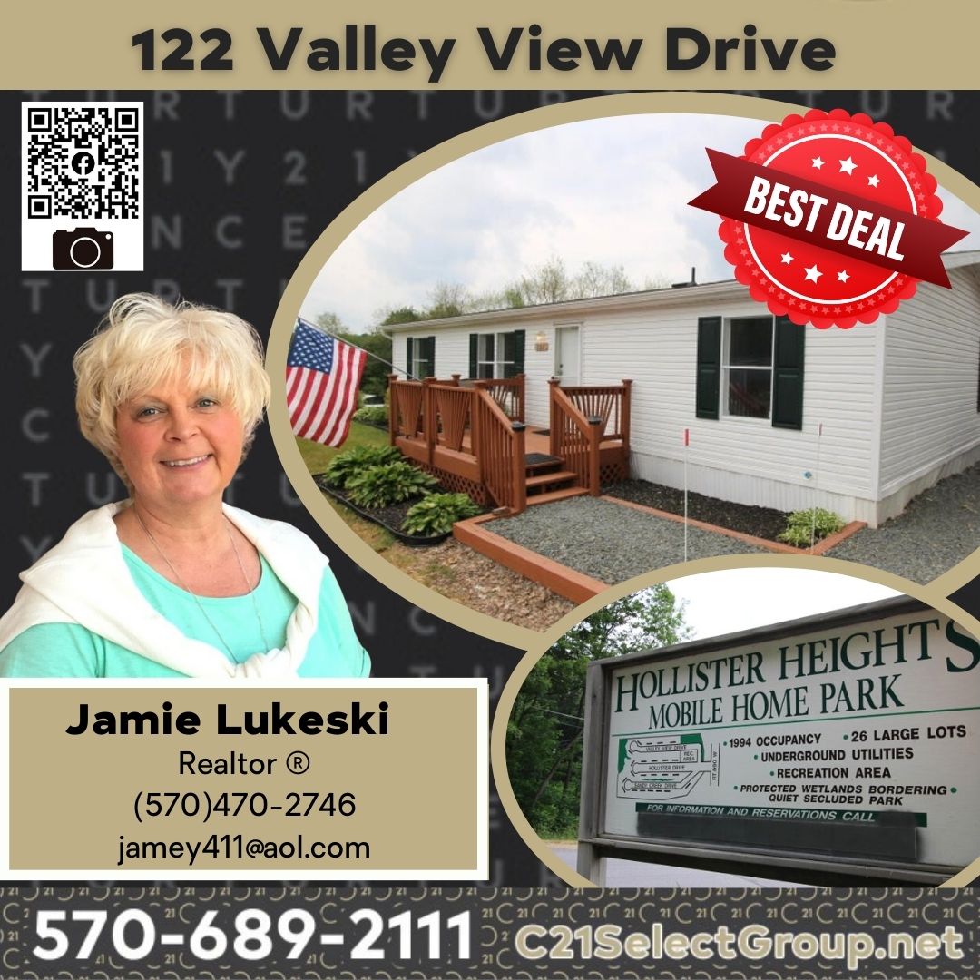 NEW PRICE! 122 Valley View Drive: Lovely Mobile Home in Hollister Heights