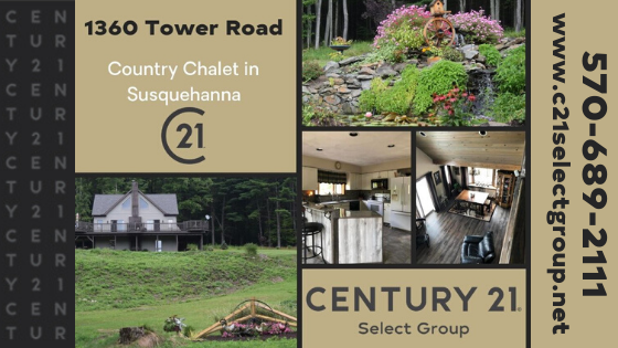 1360 Tower Road: Country Chalet in Susquehanna