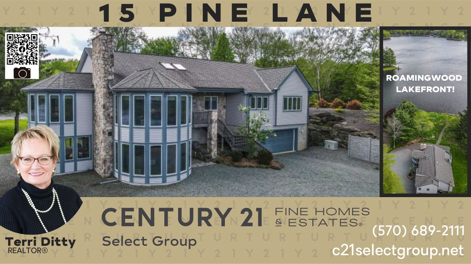 NEW REDUCED PRICE! 15 Pine Lane: ROAMINGWOOD LAKEFRONT