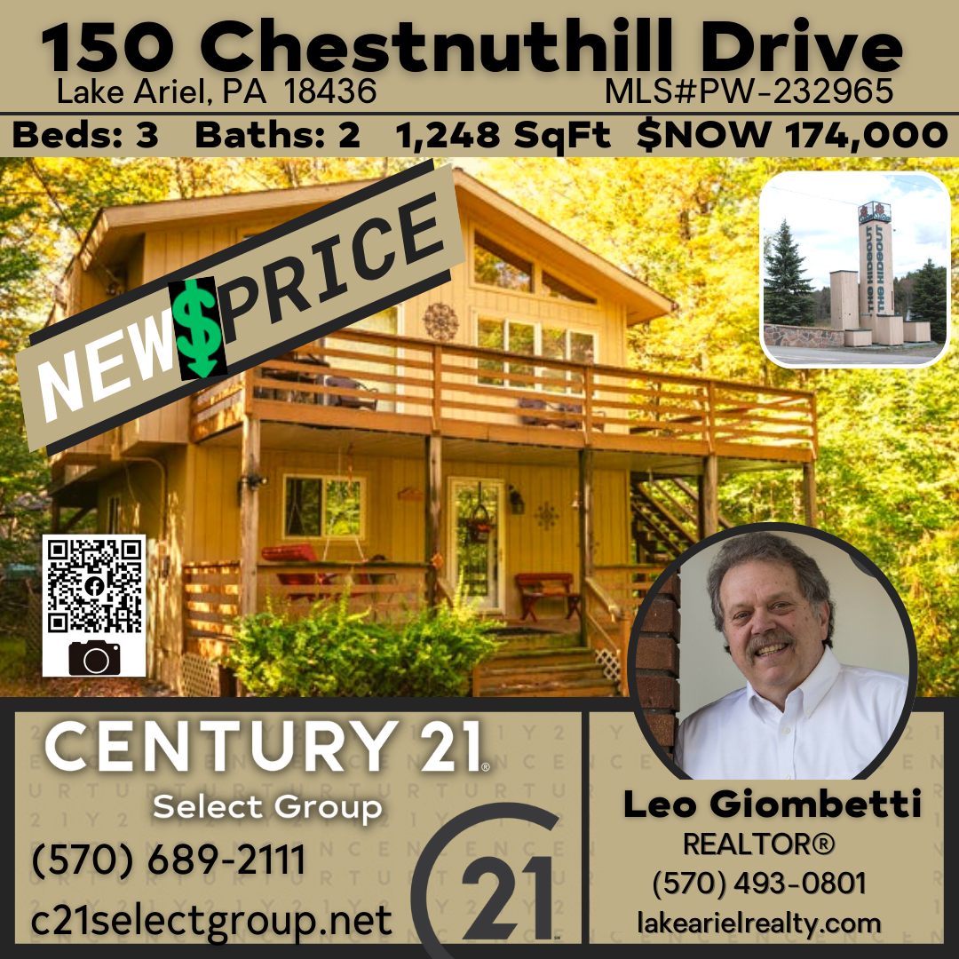 PRICE REDUCED! 150 Chestnuthill Drive: Move-in Ready Hideout Home