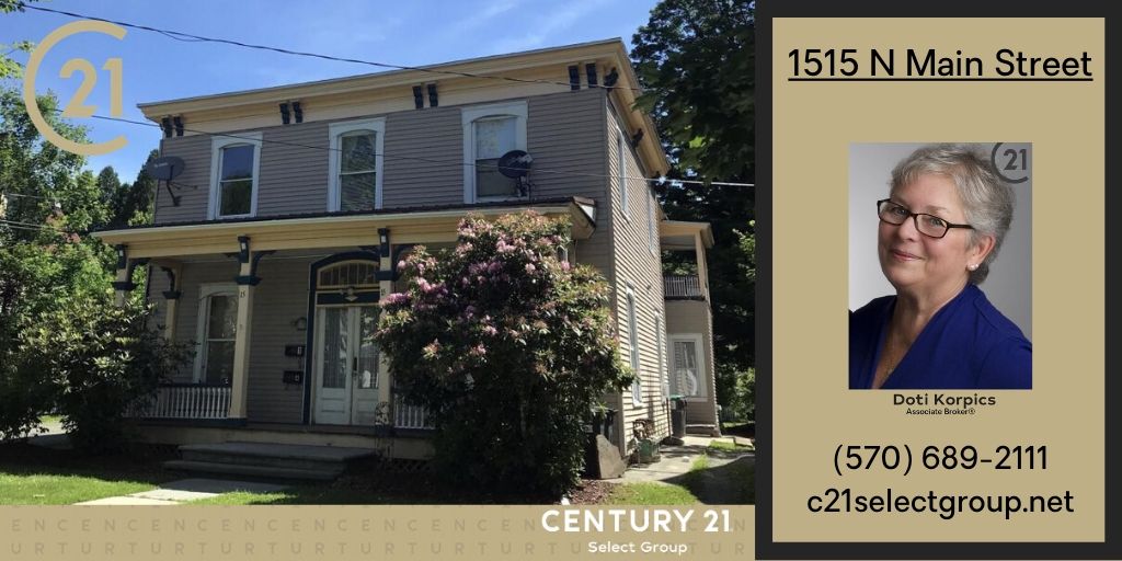 PRICE REDUCED! 1515 N Main Street: 4-Family Investment Home For Sale in Honesdale