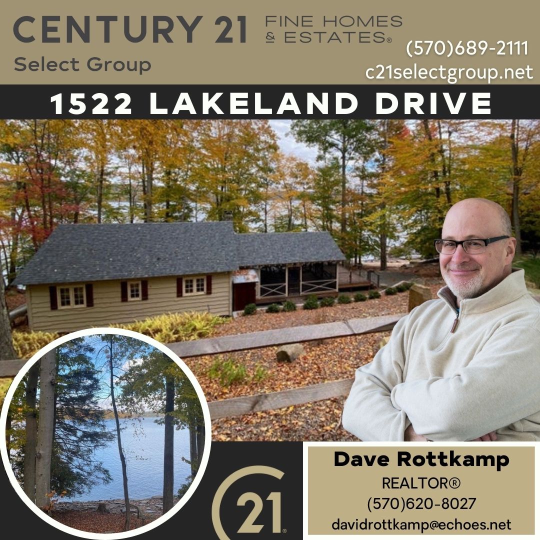 LAKEFRONT! 1522 Lakeland Drive: Restored Cottage on Lake Wallenpaupack