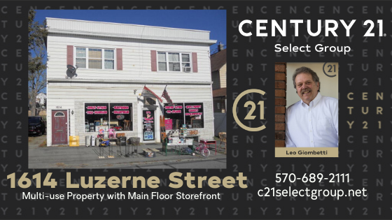 1614 Luzerne Street: Multi-use Scranton Property with Main Floor Storefront