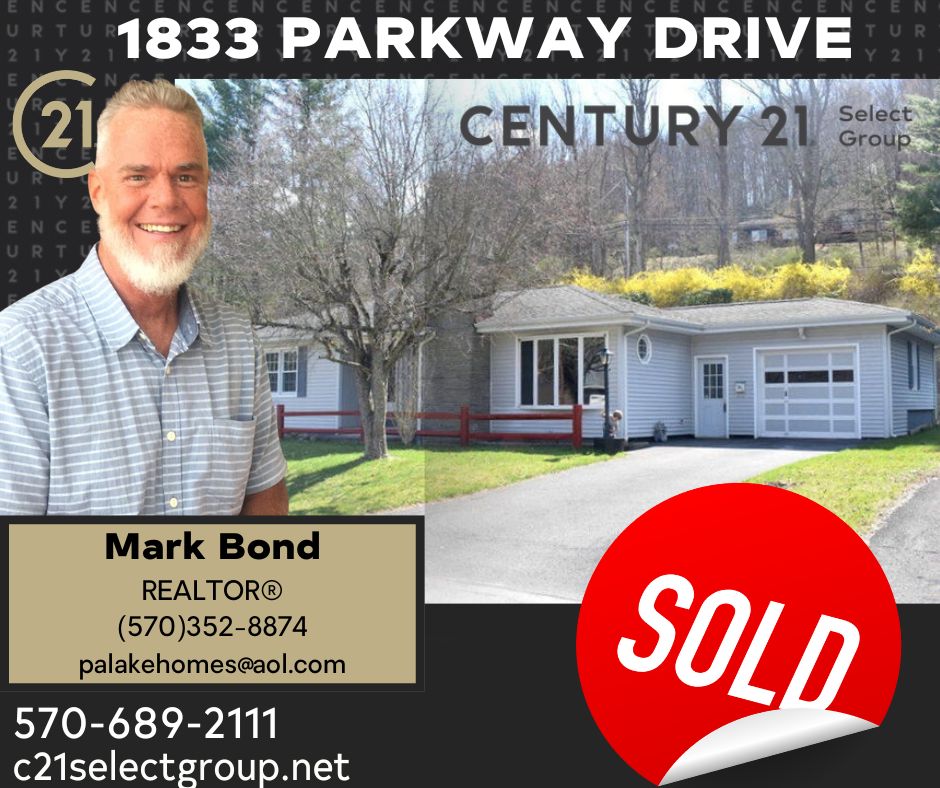 SOLD! 1833 Parkway Drive: Honesdale