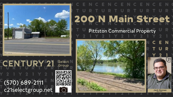 NEW PRICE! 200 N Main Street: Commercial Property in Pittston Boasting Road Frontage
