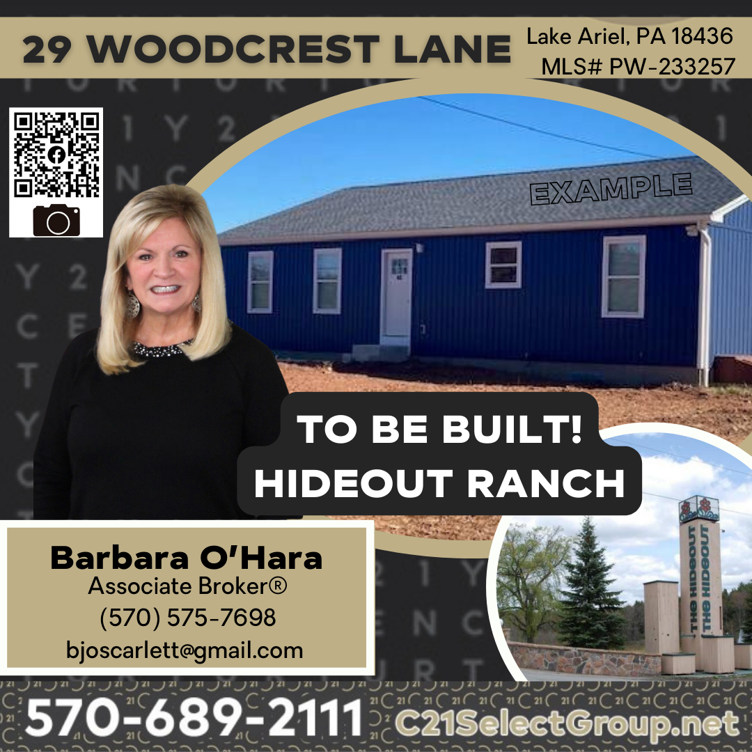 29 Woodcrest Lane: To be built Ranch in The Hideout