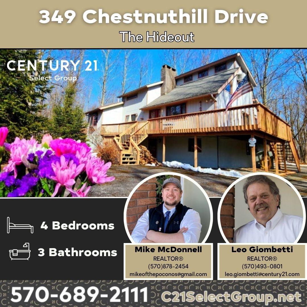 PRICE REDUCED! 349 Chestnuthill Drive: Spacious 4 Bedroom Hideout Home
