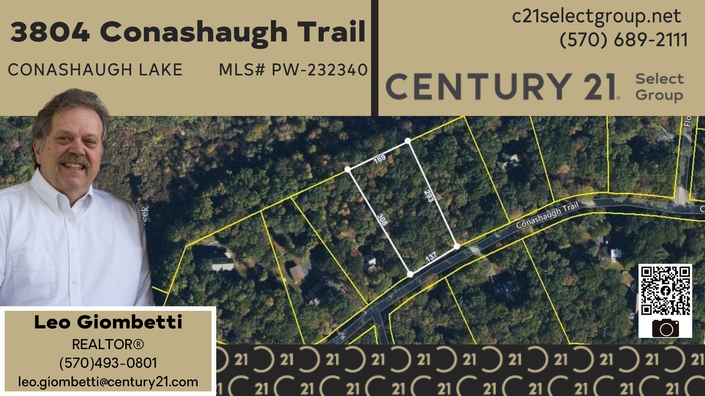 3804 Conashaugh Trail: Wooded Lot in Conashaugh Lake