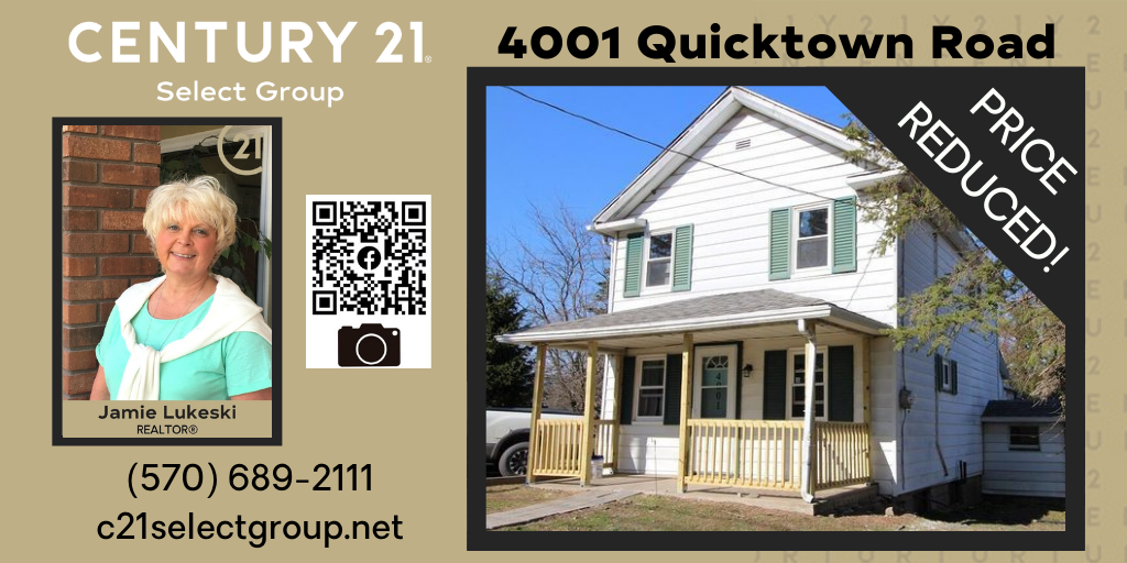 REDUCED PRICE! 4001 Quicktown Road: Charming and Updated Farmhouse
