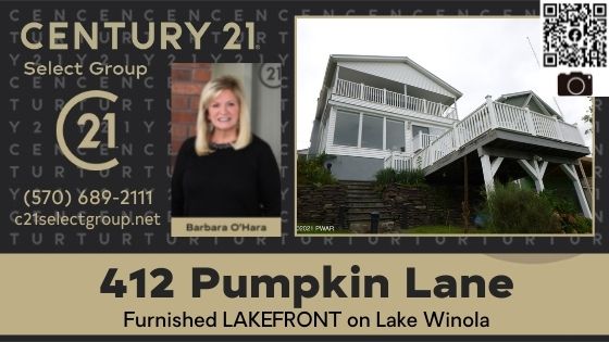 412 Pumpkin Lane: Furnished LAKEFRONT on Lake Winola