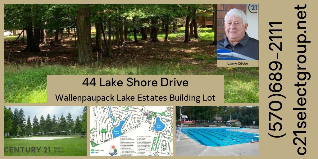 44 Lake Shore Drive: Building Land in Wallenpaupack Lake Estates