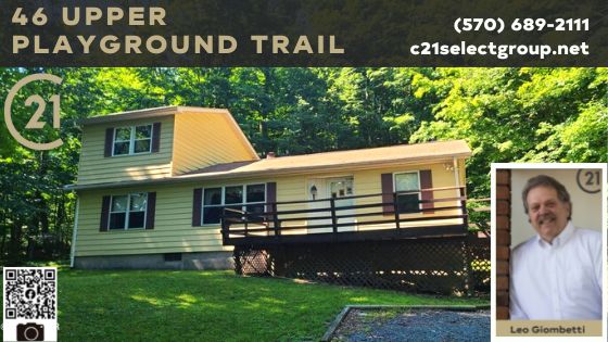 46 Upper Playground Trail: Paupackan Lake Estates Two Story on 1.91 Total Acres!