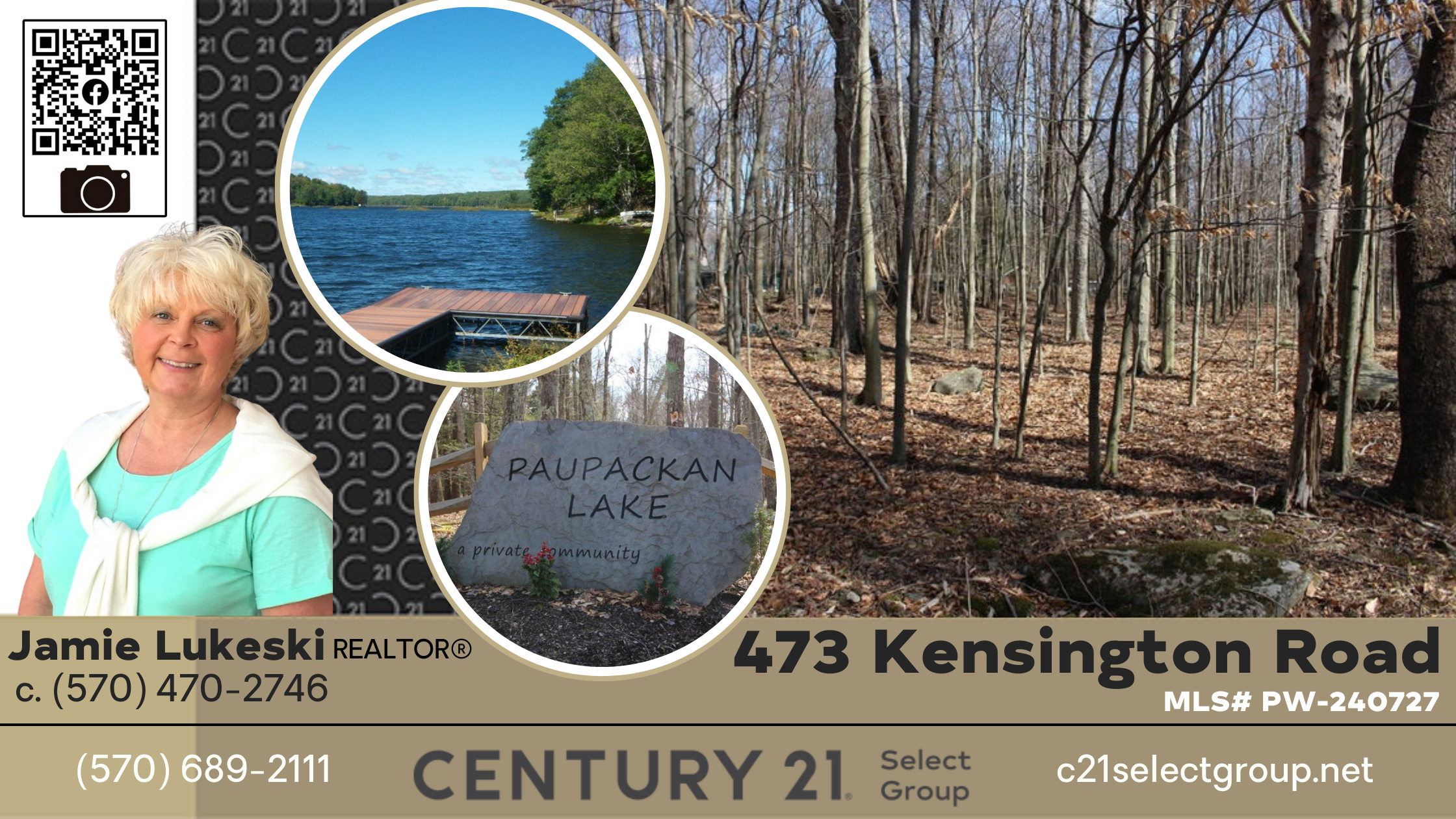 473 Kensington Road: Wooded Lot in Paupackan Lake Estates