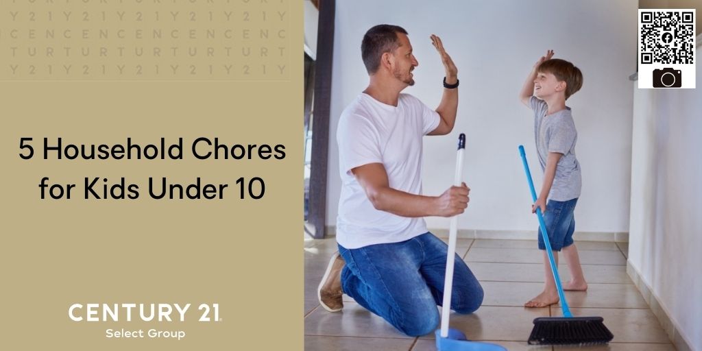 5 Household Chores for Kids Under 10