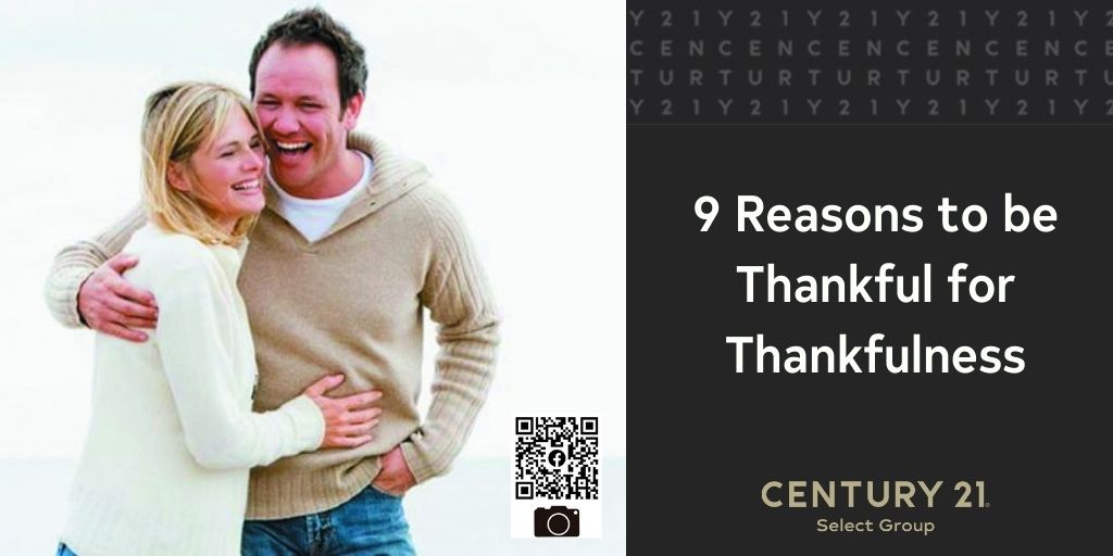 9 Reasons to be Thankful for Thankfulness