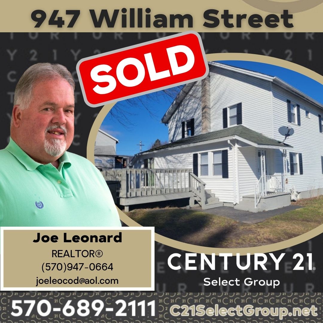 SOLD! 947-949 William Street: Taylor PA