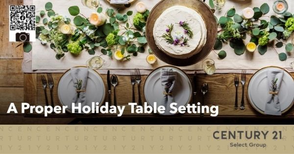 A Proper Holiday Table Setting