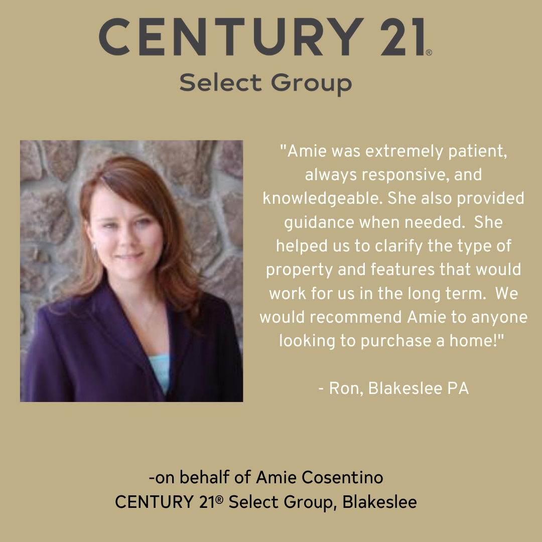 Amie Cosentino received another awesome testimonial from a client!