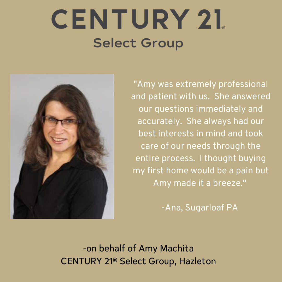 Congratulations to Amy Machita of our Hazleton Office on a fantastic client testimonial!