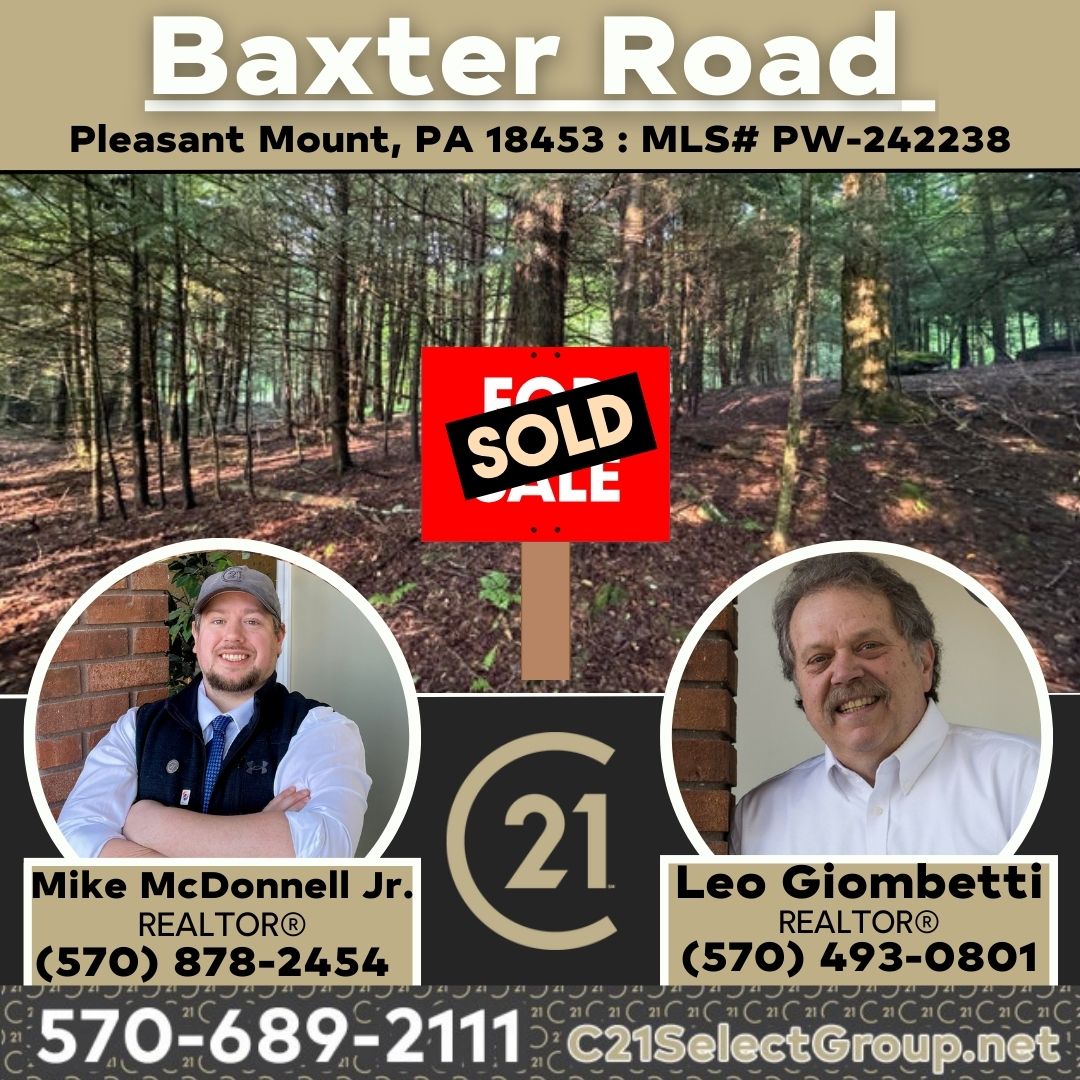 SOLD! Baxter Road: Pleasant Mount Land