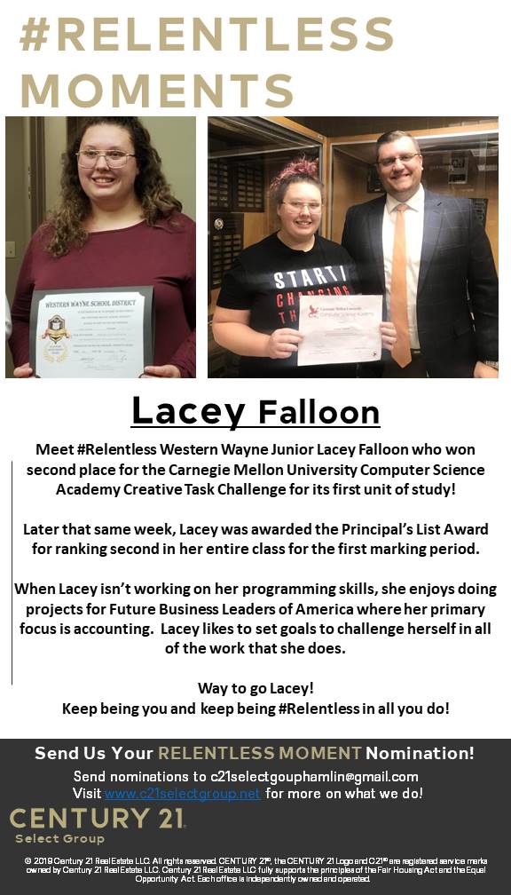 #Relentless Moments: Lacey Falloon