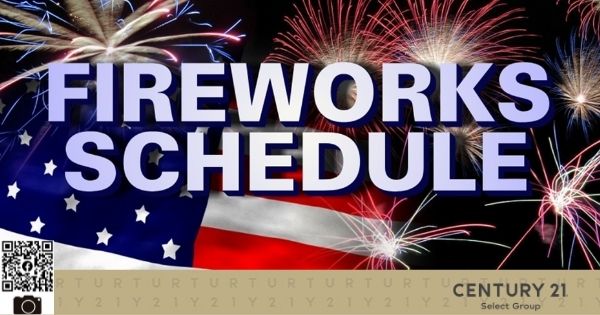 2021 Fireworks Schedule