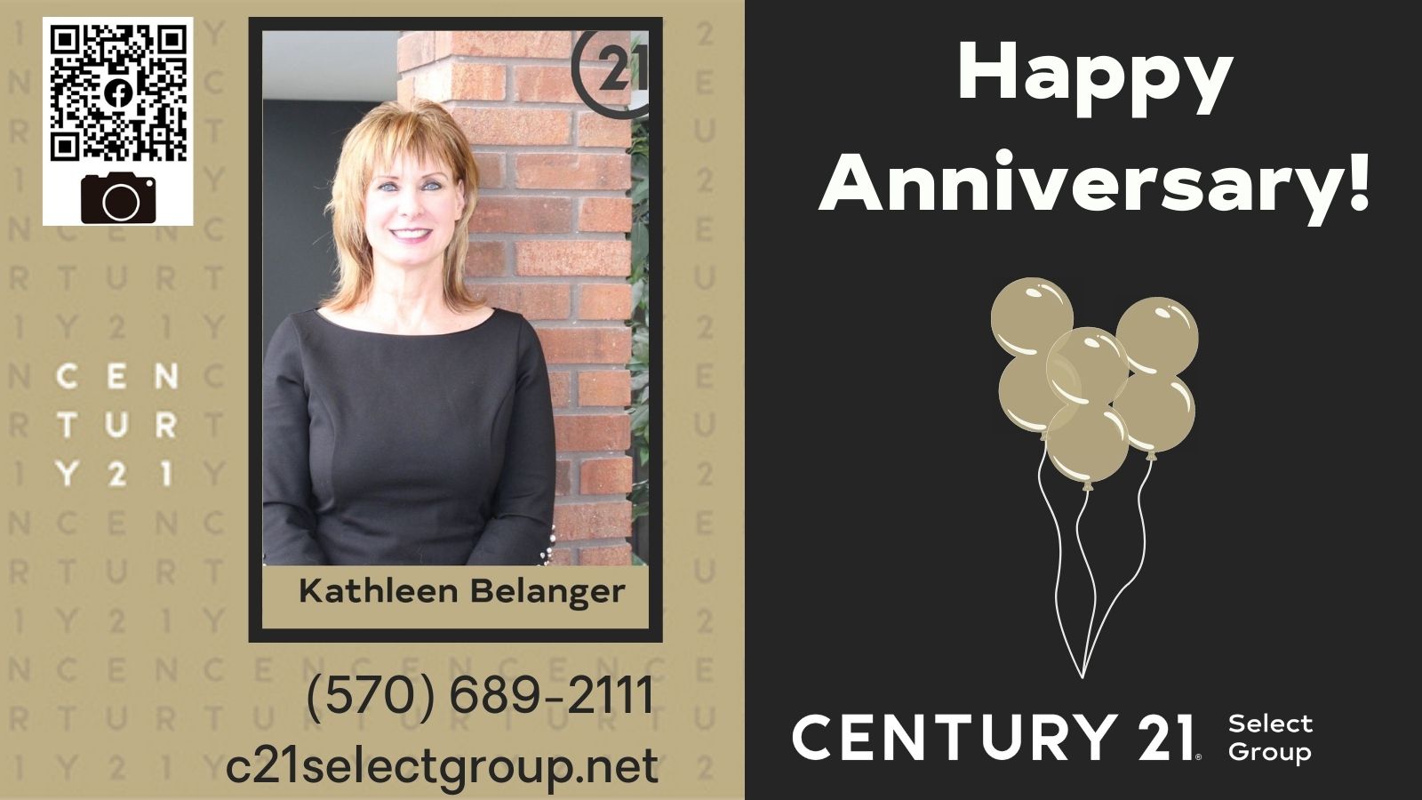Happy CENTURY 21® Anniversary, Kathleen!