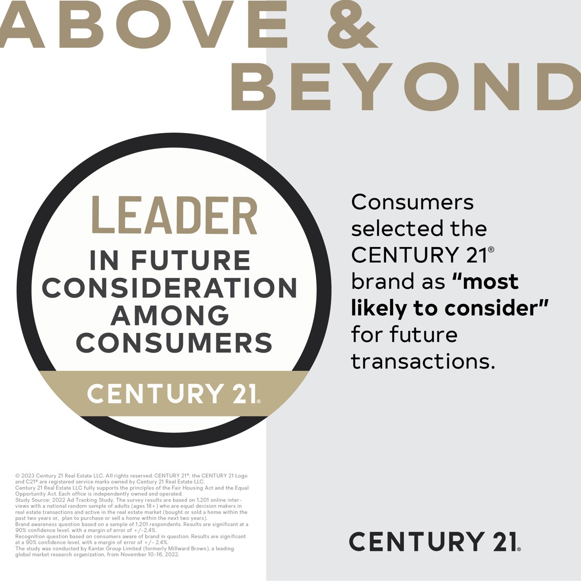 Leader in Future Consideration Among Consumers - Kantar