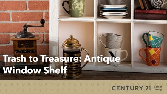 Trash to Treasure: Antique Window Shelf
