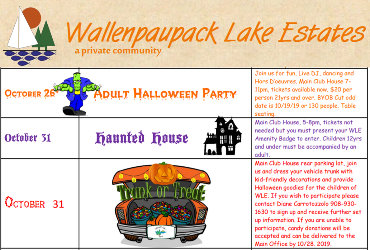Halloween in Wallenpaupack Lake Estates