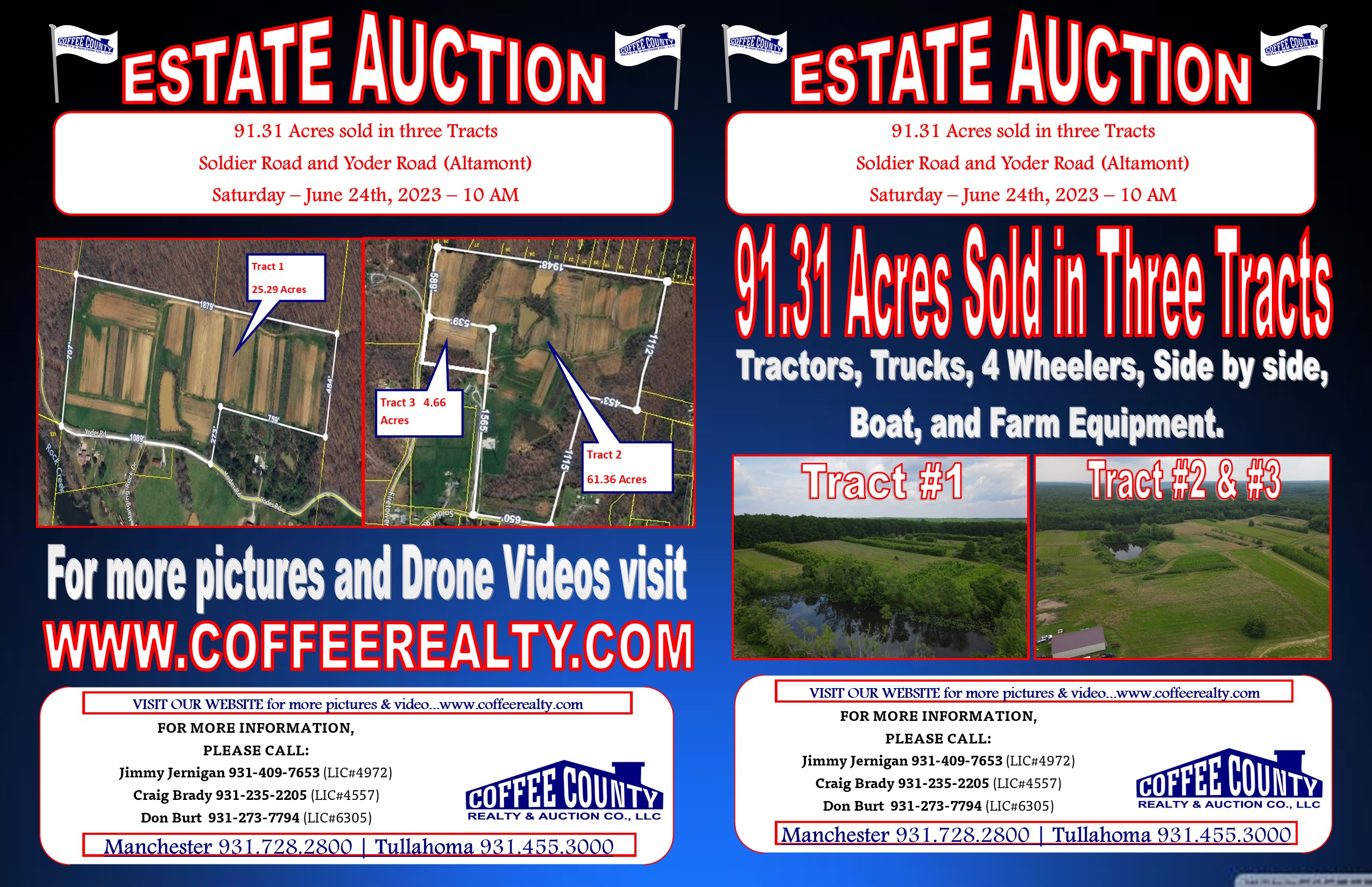 SOLD!! SAT. June 24th10AMEstate AuctionSoldier Rd and Yoder Rd!