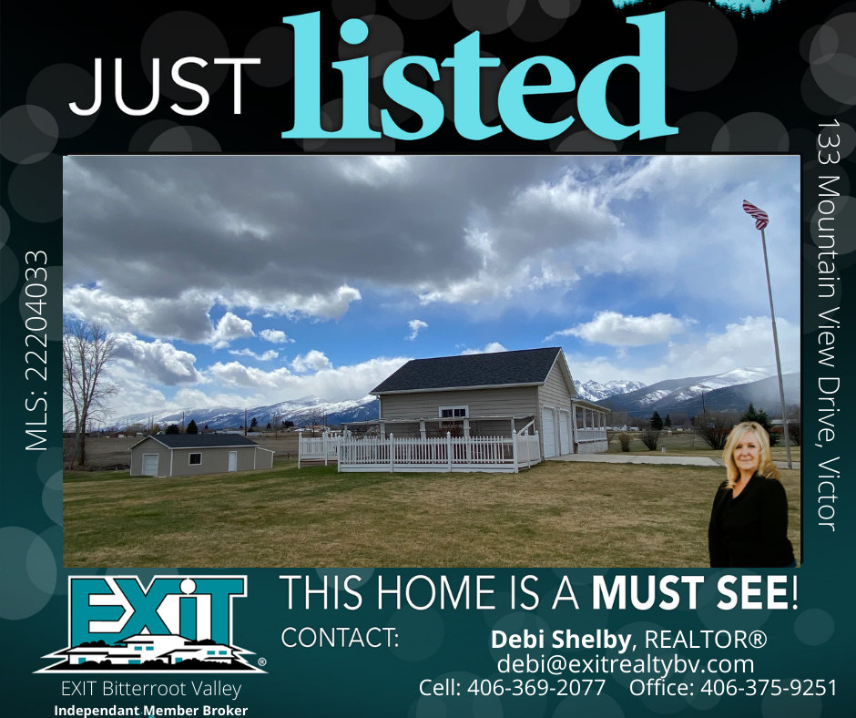 133 Mountain View Drive, Victor, MT~ Just Listed