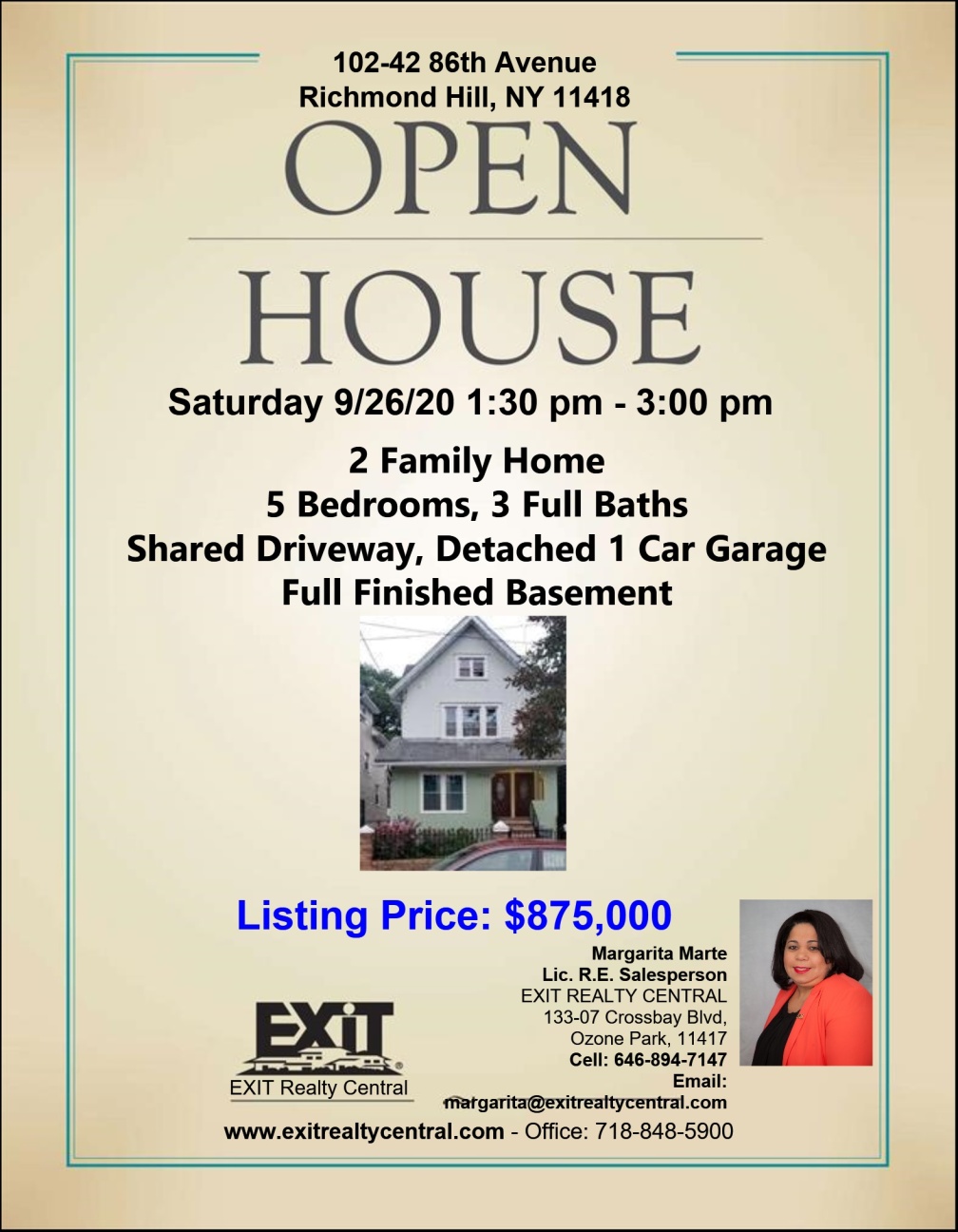 Open House in Richmond Hill 9/26 1:30-3pm MLS #3239266
