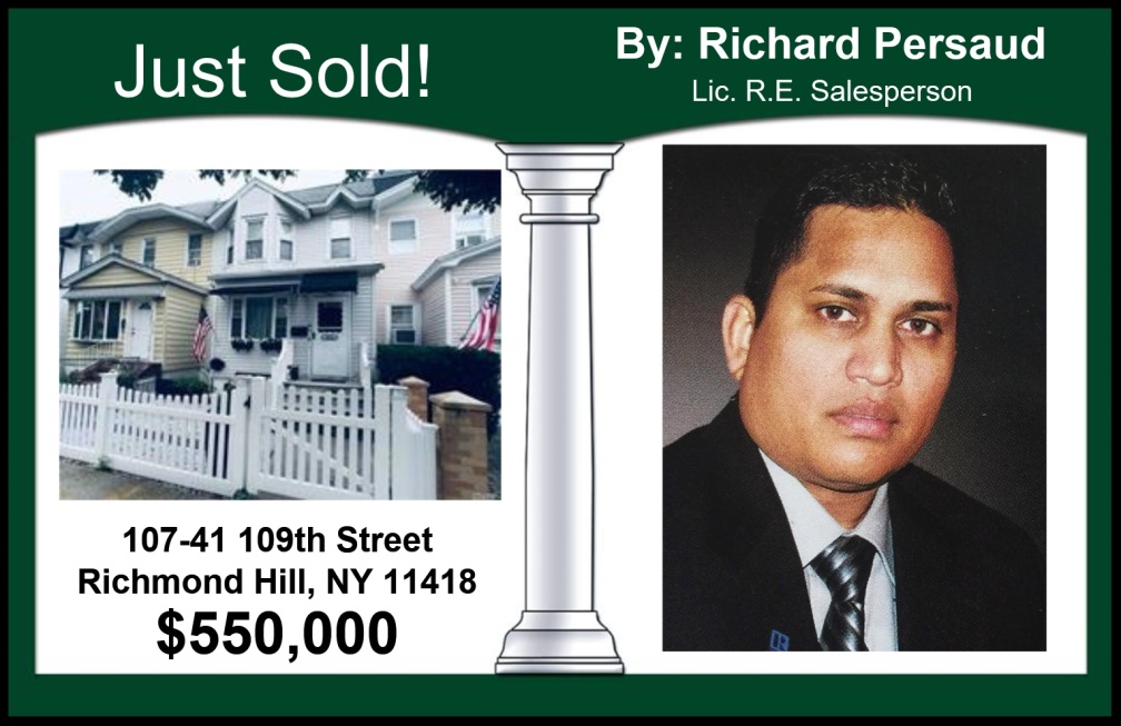 JUST SOLD by Richard Persaud in Richmond Hill