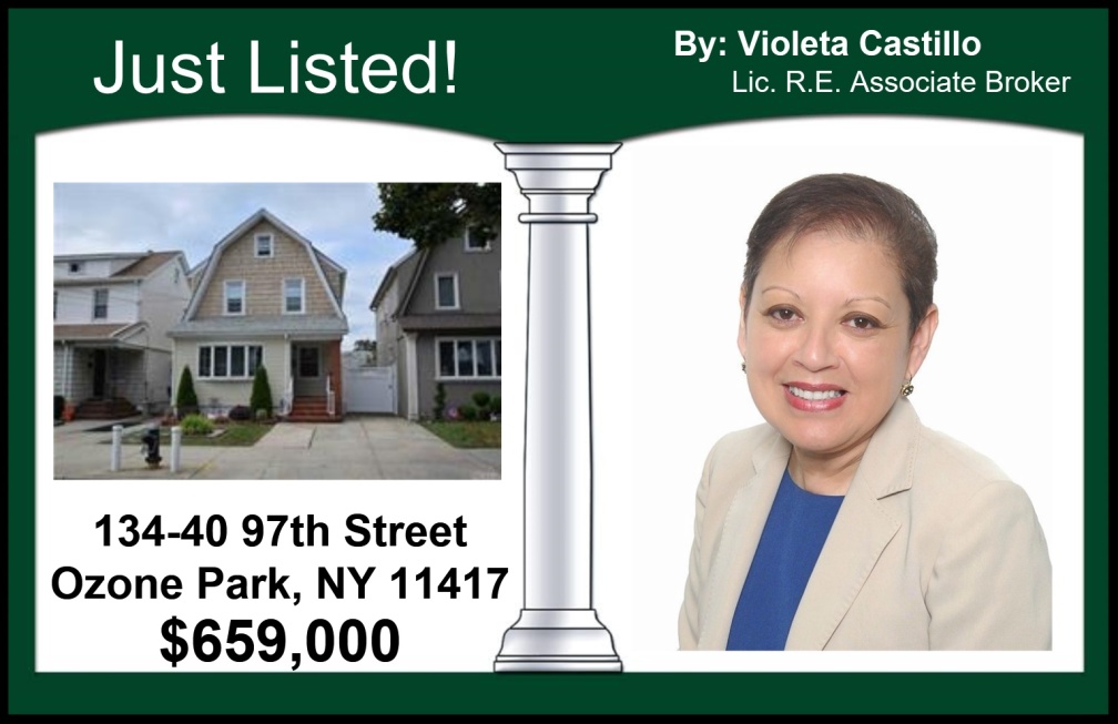 Just Listed in Ozone Park - MLS # 3250414