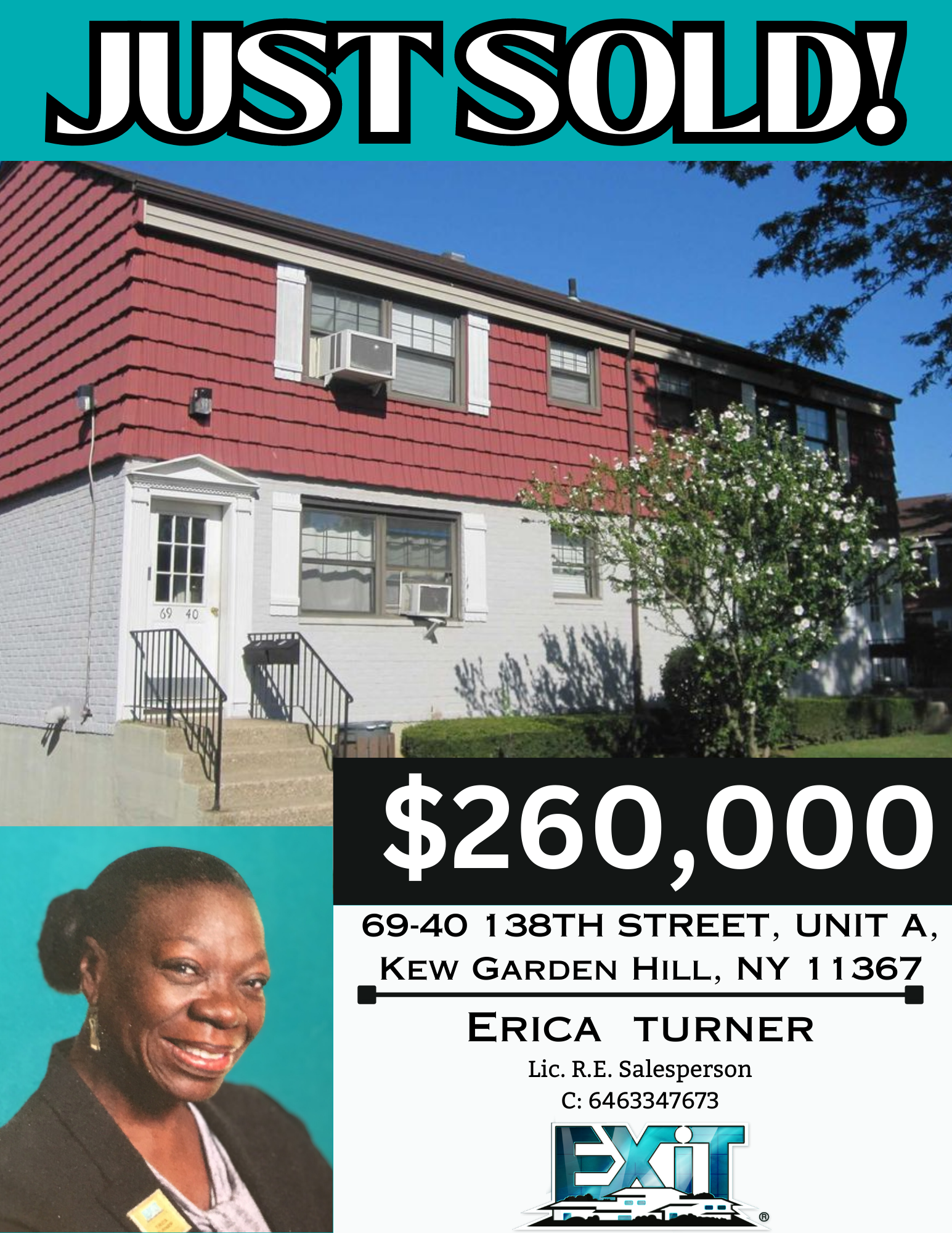 Just Sold by Erica Turner in Kew Garden Hill