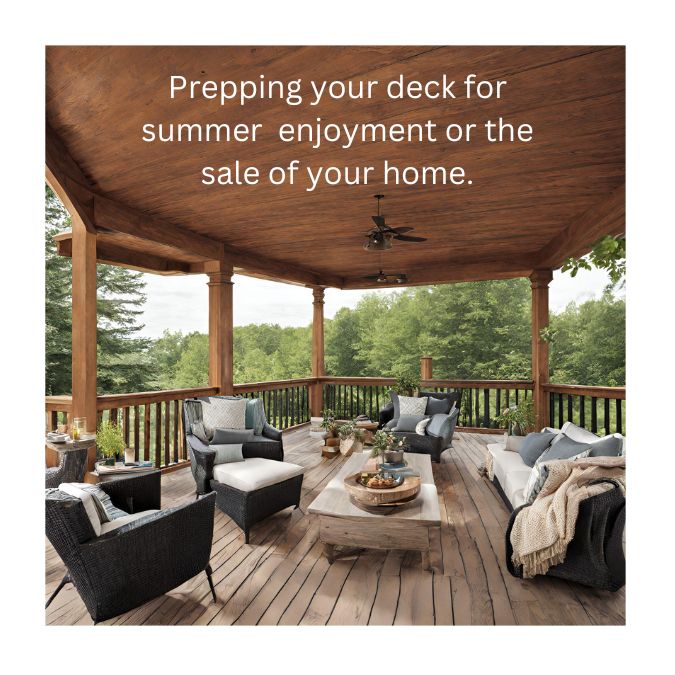 Revitalize Your Deck or Patio with a Spring Cleaning for outdoor enjoyment or sale of your home.