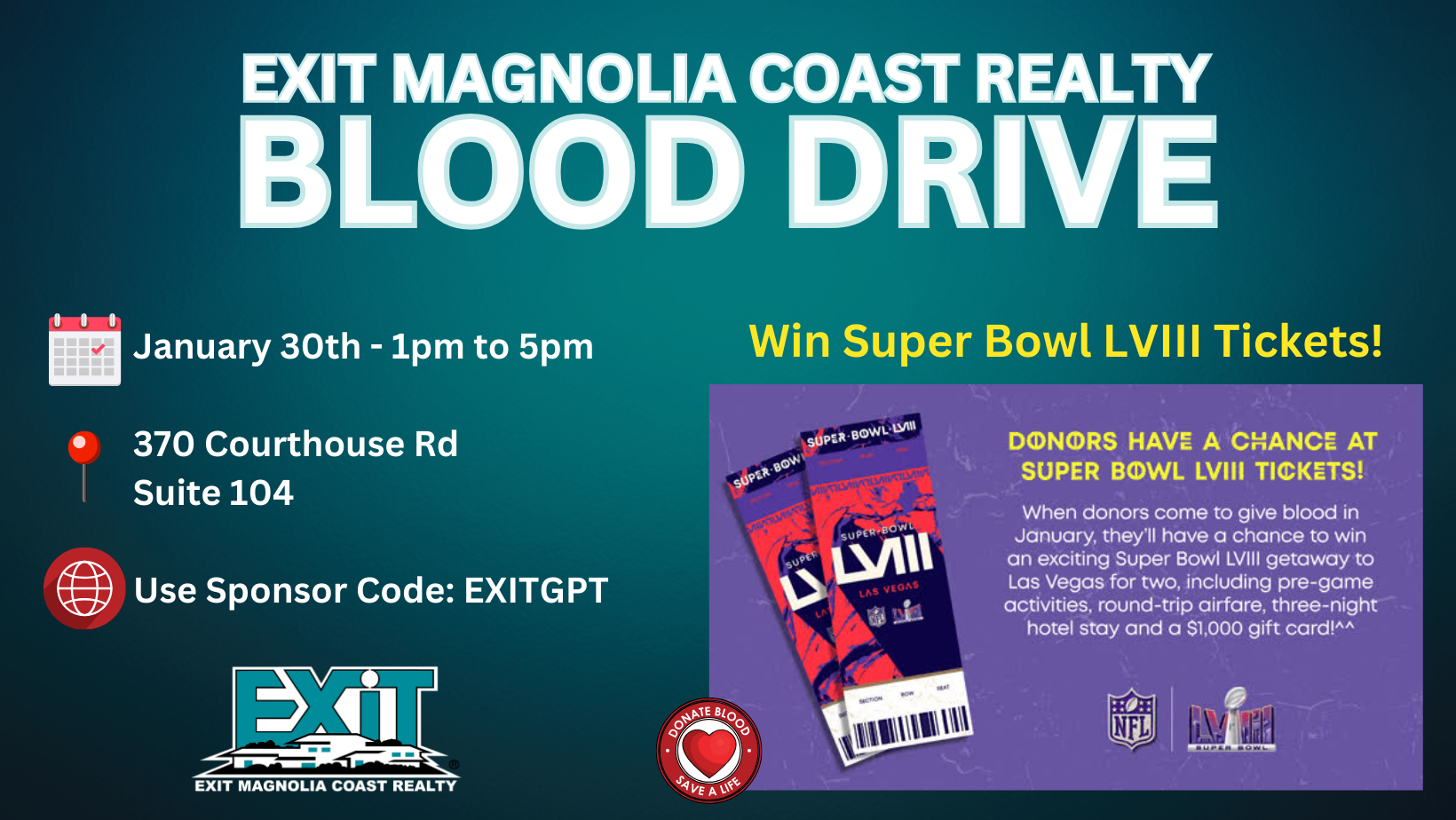 Making an Impact: EXIT Magnolia Coast Realty Hosts Blood Drive on January 30th