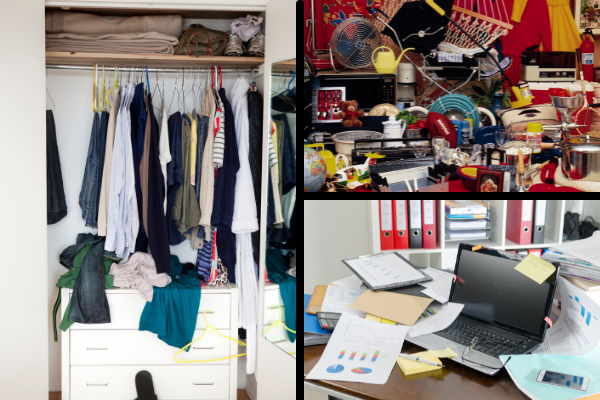 cluttered spaces make your home more difficult to sell