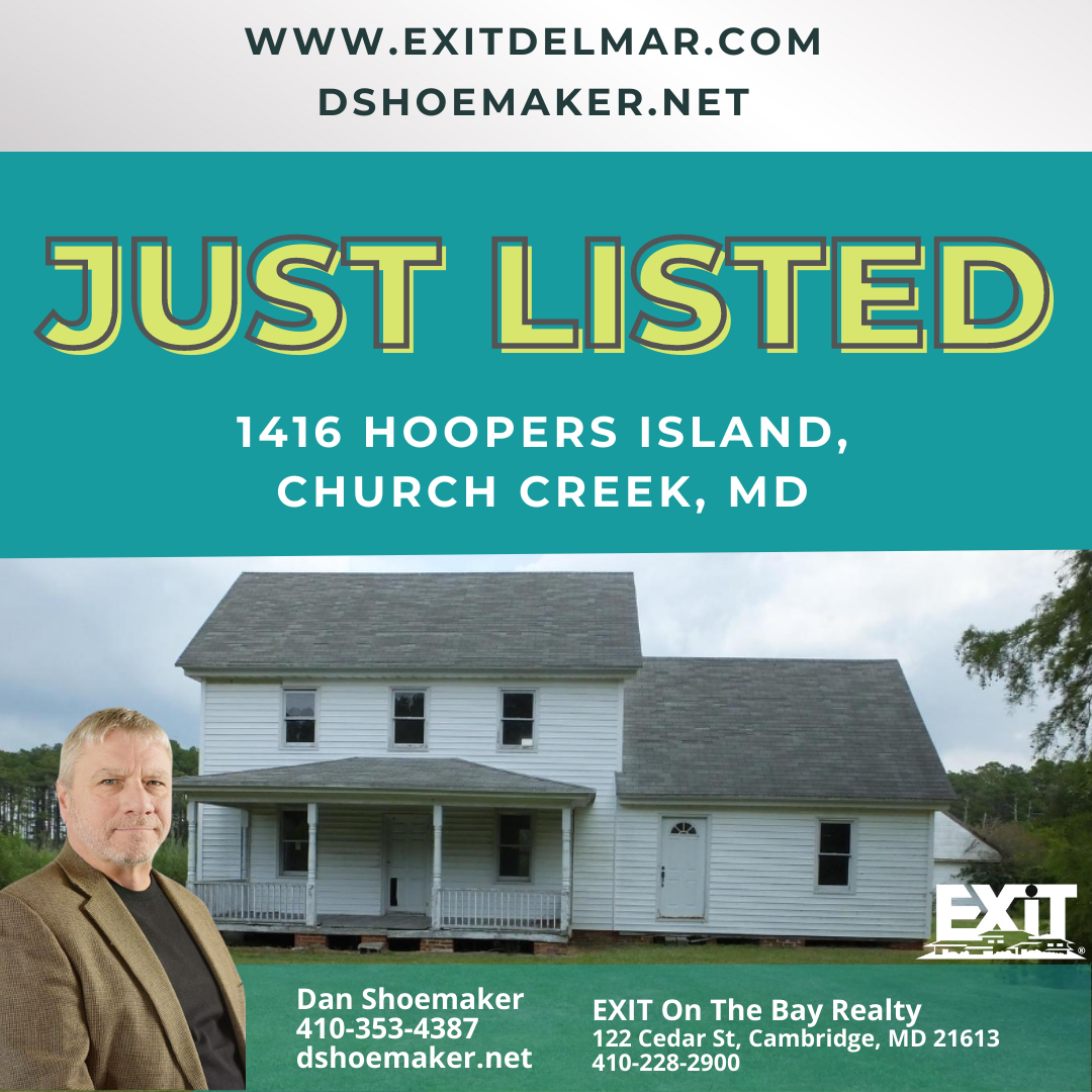 JUST LISTED! 1416 Hoopers Island, Church Creek, MD