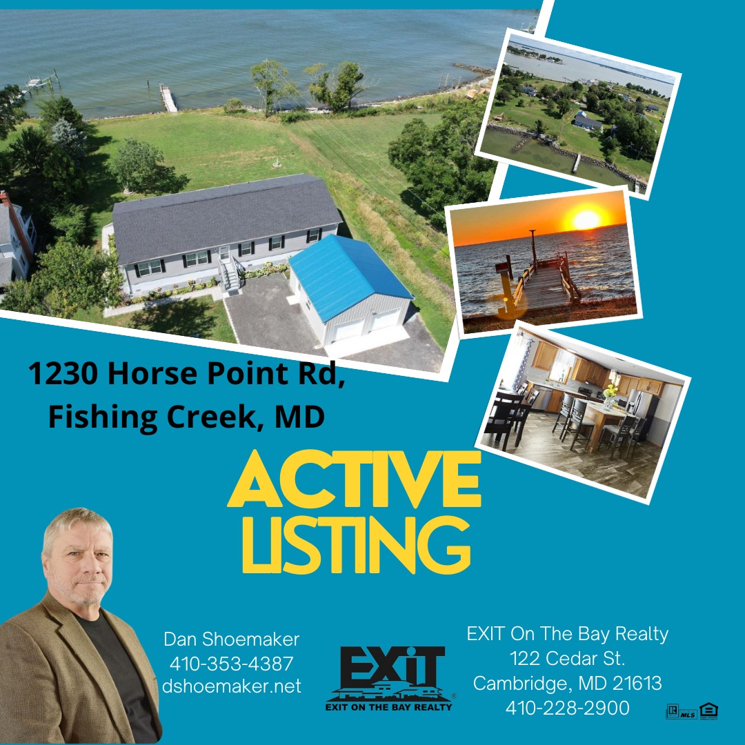 1230 Horse Point Rd, Fishing Creek MD  Active Listing