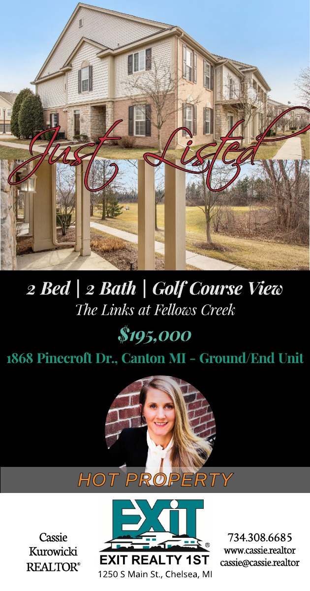 1868 Pinecroft Dr., Canton Just Call Cassie (734) 308-6685